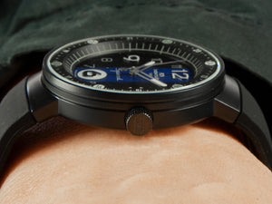 Montjuic Sport Quartz Uhr, Edelstahl 316L , Schwarz, 43 mm, MJ1.0703.B