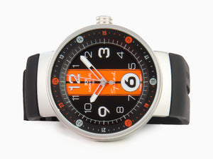 Montjuic Sport Quartz Uhr, Edelstahl 316L , Schwarz, 43 mm, MJ1.0801.S