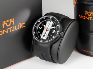 Montjuic Sport Quartz Uhr, Edelstahl 316L , Schwarz, 43 mm, MJ1.0903.B