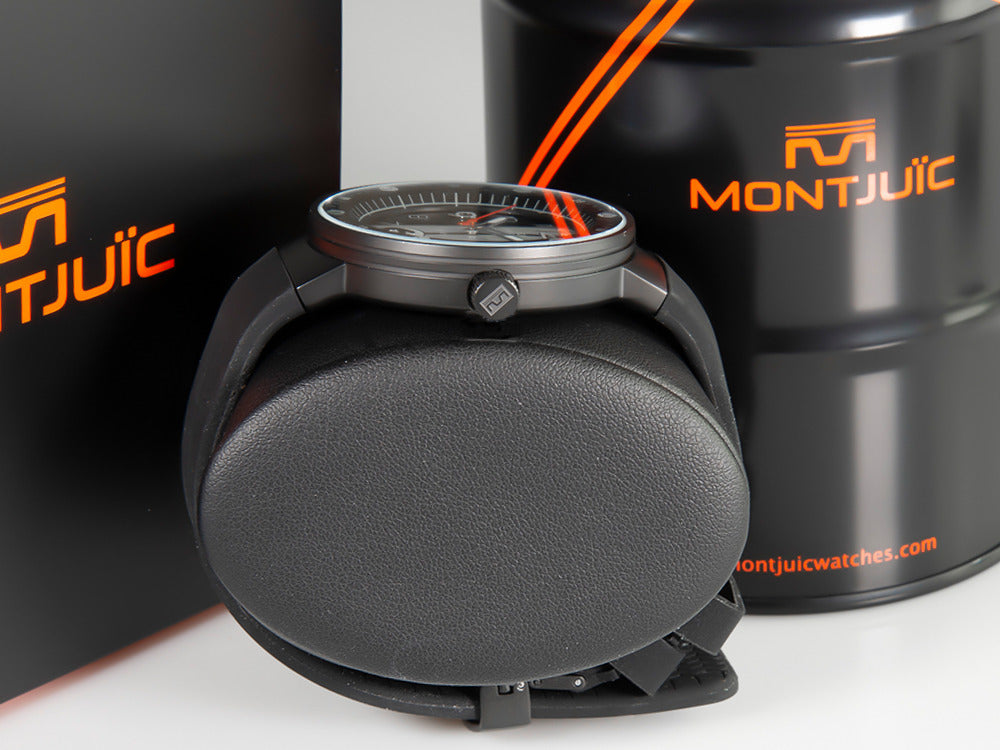 Montjuic Sport Quartz Uhr, Edelstahl 316L , Schwarz, 43 mm, MJ1.0903.B