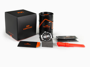 Montjuic Sport Quartz Uhr, Edelstahl 316L , Schwarz, 43 mm, MJ1.0903.S