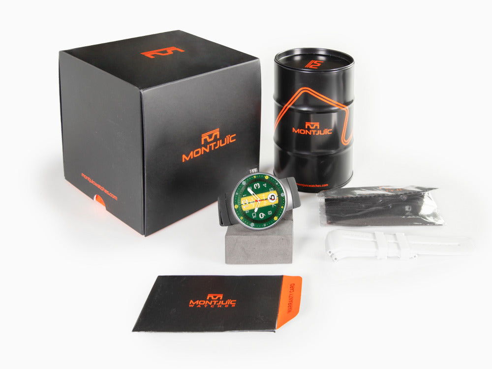 Montjuic Special Quartz Uhr, Edelstahl 316L , Grün, 43 mm, MJ1.1108.B