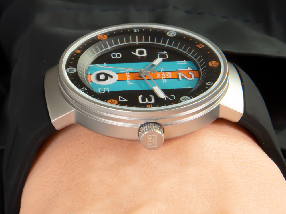 Montjuic Special Quartz Uhr, Edelstahl 316L , Schwarz, 43 mm, MJ1.1201.S