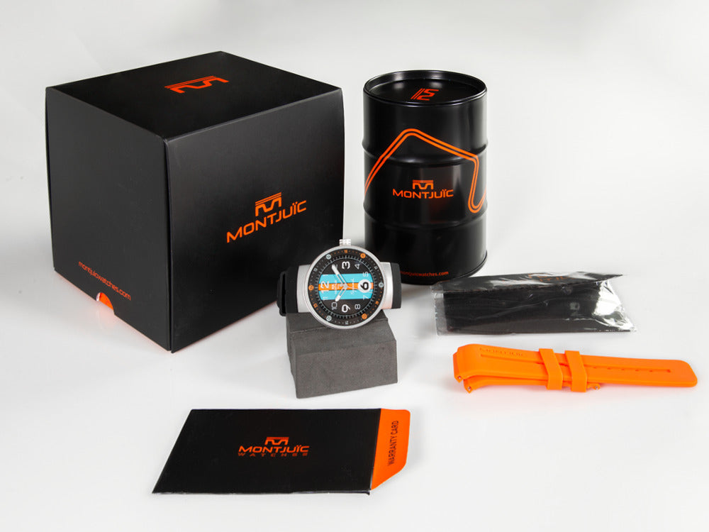 Montjuic Special Quartz Uhr, Edelstahl 316L , Schwarz, 43 mm, MJ1.1201.S