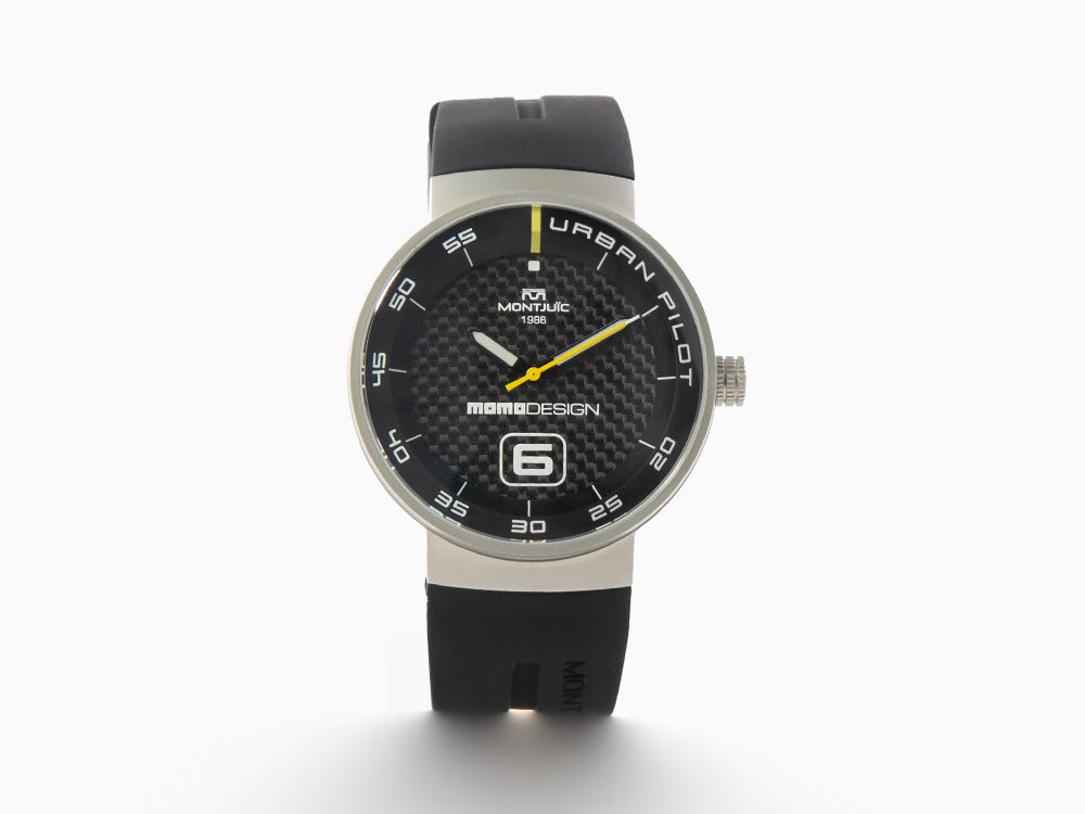 Montjuic X Momo Design Urban Pilot SS Quartz Uhr, MJ1.2015MOMO.S