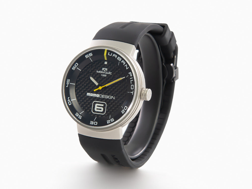 Montjuic X Momo Design Urban Pilot SS Quartz Uhr, MJ1.2015MOMO.S