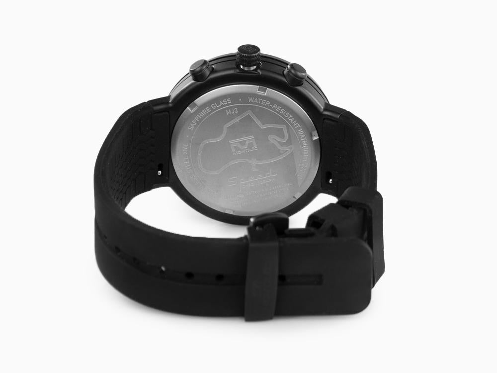 Montjuic Speed Chronograph Quartz Uhr, Edelstahl, Schwarz, 45 mm, MJ2.0101.B