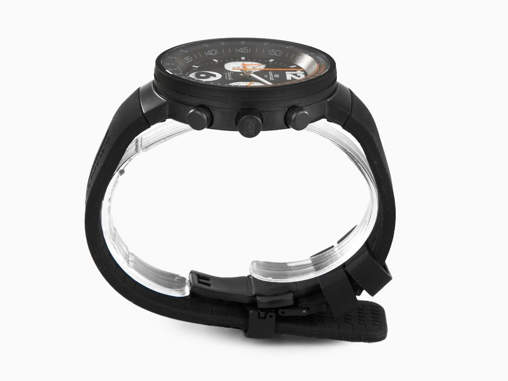 Montjuic Speed Chronograph Quartz Uhr, Edelstahl, Schwarz, 45 mm, MJ2.0101.B