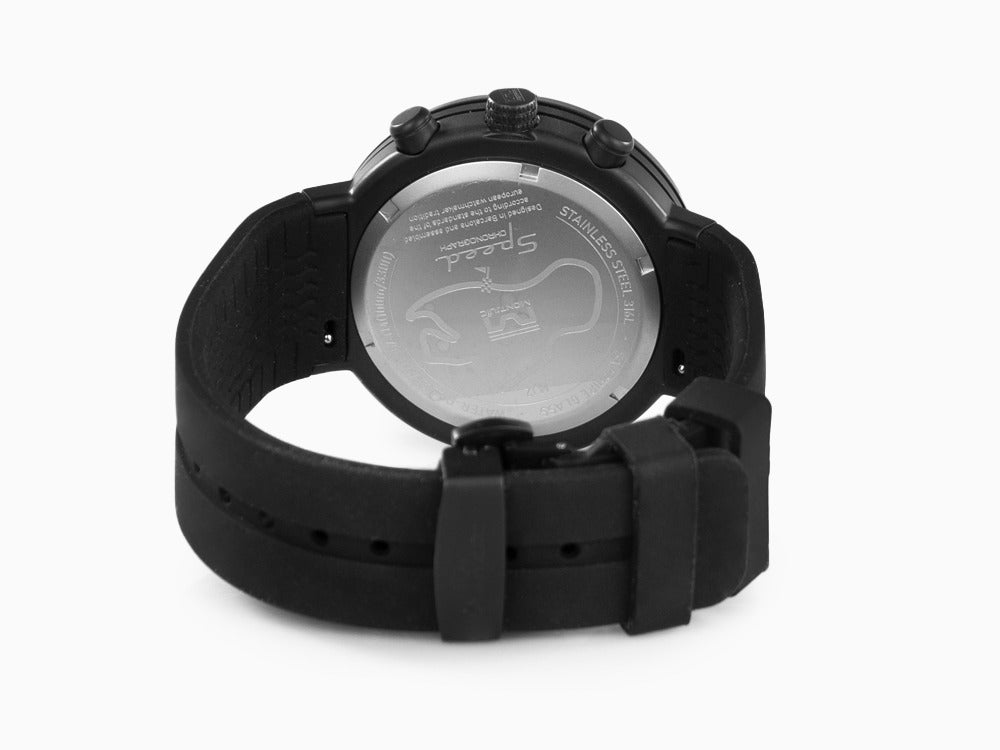 Montjuic Speed Chronograph Quartz Uhr, Edelstahl, Schwarz, 45 mm, MJ2.0202.B