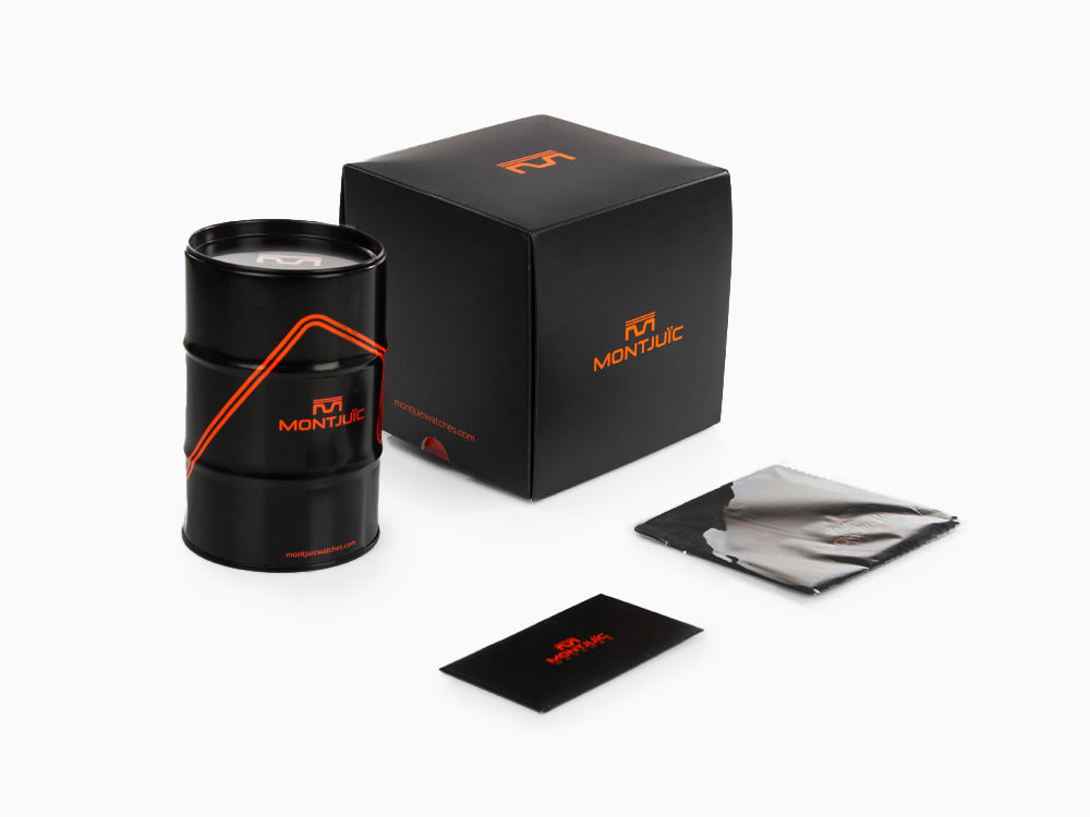 Montjuic Speed Chronograph Quartz Uhr, Edelstahl, Schwarz, 45 mm, MJ2.0202.B