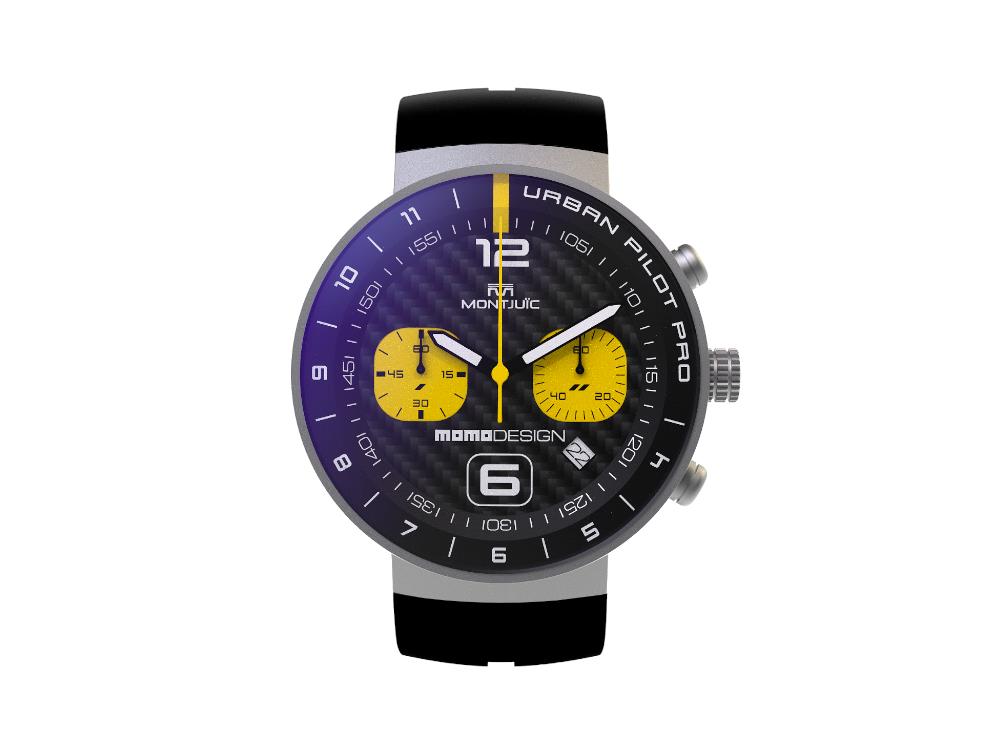 Montjuic X Momo Design Urban Pilot PRO Quartz Uhr, Chronograph, MJ2.0805MOMO.S