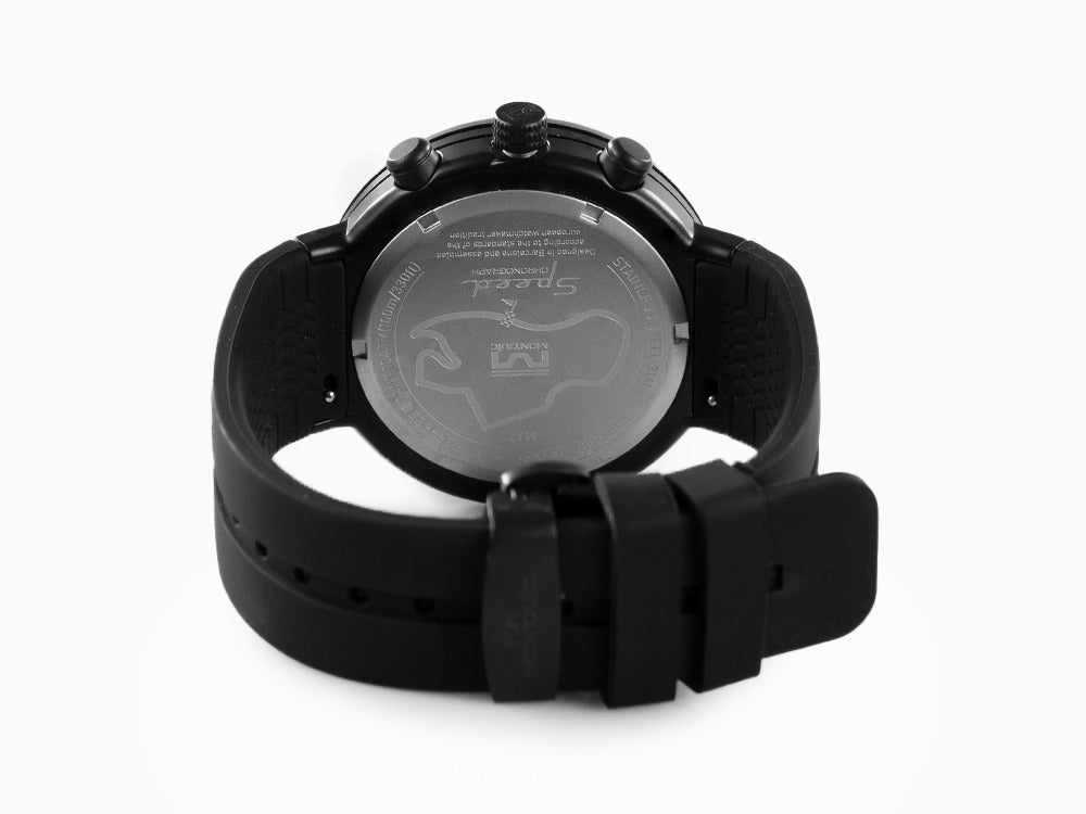 Montjuic Chrono Bahréin Speed Quartz Uhr, Edelstahl, Grün, 45 mm, MJ2.0906.B