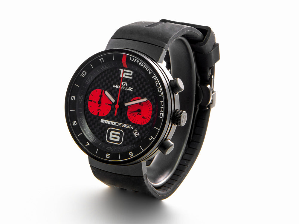 Montjuic X Momo Design Urban Pilot Red Quartz Uhr, MJ2.1007MOMO.B