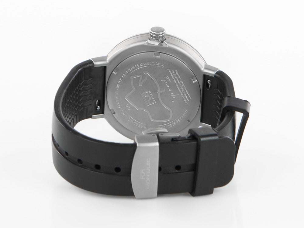 Montjuic Speed GMT Quartz Uhr, Edelstahl, Schwarz, 43 mm, MJ3.0101.S