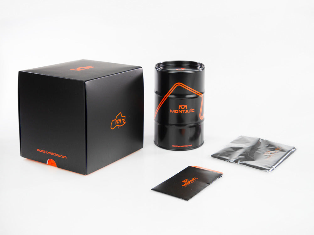 Montjuic Speed GMT Quartz Uhr, Edelstahl, Schwarz, 43 mm, MJ3.0101.S