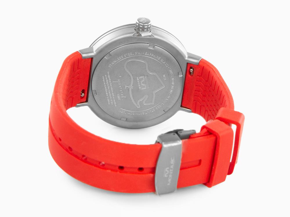 Montjuic Speed GMT Quartz Uhr, Edelstahl, Schwarz, 43 mm, MJ3.0203.S