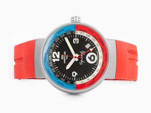 Montjuic Speed GMT Quartz Uhr, Edelstahl, Schwarz, 43 mm, MJ3.0203.S