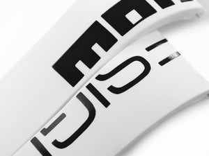 Momo Design Accesorios Armband, Kautschukband, Weiss, MD187WH-BK