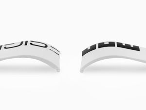 Momo Design Accesorios Armband, Kautschukband, Weiss, MD187WH-BK