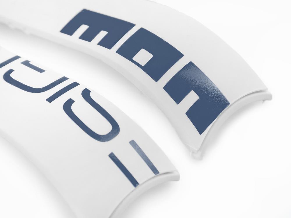 Momo Design Accesorios Armband, Kautschukband, Weiss, MD187WH-BL