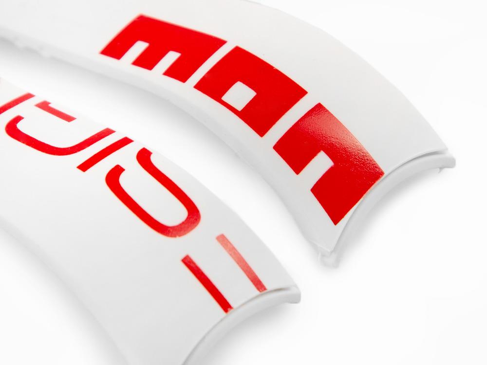 Momo Design Accesorios Armband, Kautschukband, Weiss, MD187WH-RD