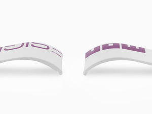 Momo Design Accesorios Armband, Kautschukband, Weiss, MD187WH-VI