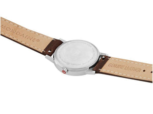 Mondaine Classic SBB Quartz Uhr, Weiss, 30 mm, Lederband, A658.30323.11SBG