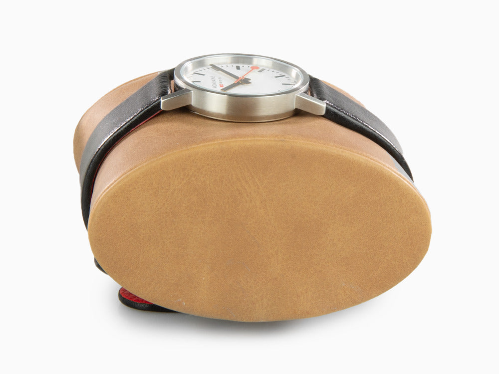 Mondaine Classic Quartz Uhr, Weiss, 30 mm, Lederband, A658.30323.16SBB