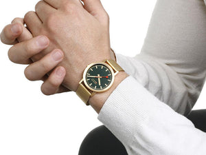 Mondaine Classic Quartz Uhr, Grün, 36 mm, A660.30314.60SBM
