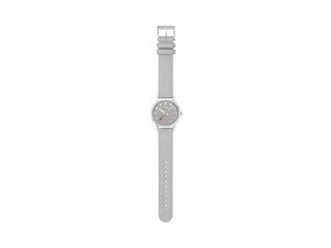 Mondaine SBB Classic Quartz Uhr, Grau, 36 mm, Leinenuhrband, A660.30314.80SBH