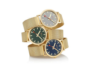 Mondaine Classic Quartz Uhr, Grau, 36 mm, A660.30314.80SBM