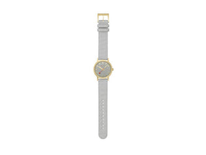 Mondaine Classic Quartz Uhr, Grau, 36 mm, Leinenuhrband, A660.30314.80SBU