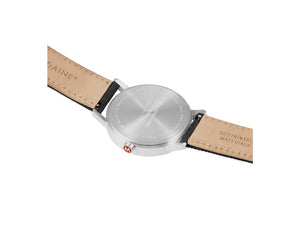 Mondaine Classic Quartz Uhr, Weiss, 40 mm, Leinenuhrband, A660.30360.17SBB