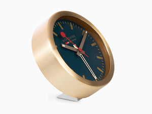 Mondaine Clocks Quartz Uhr, Aluminium, Blau, 12.5 cm, A997.MCAL.46SBG