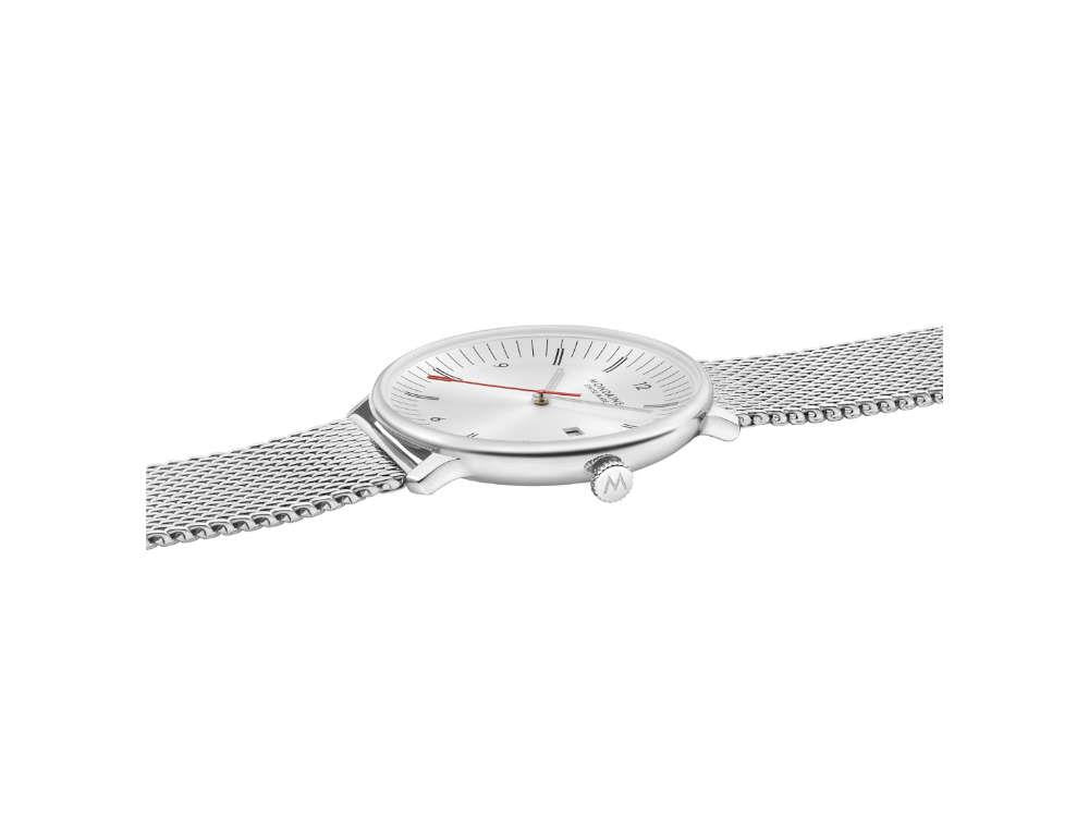 Mondaine Doppio Quartz Uhr, Weiss, 41 mm, MLE.41210.SM