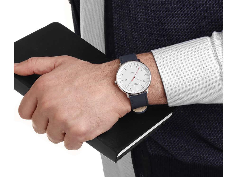 Mondaine Doppio Quartz Solar Uhr, Weiss, 41 mm, MLE.41910.LDV