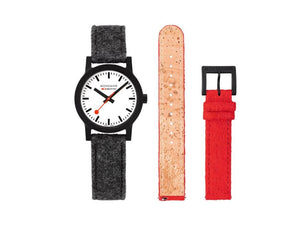 Set Mondaine Essence Quartz Uhr, Ökologisch, Weiss, 32 mm, MS1.32110.LH.SET