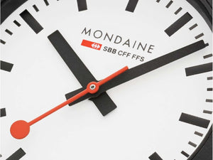 Mondaine SBB Evo2 Quartz Uhr, Weiss, 32 mm, Leinenuhrband, MS1.32110.LN