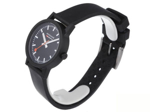 Mondaine Essence Quartz Uhr, Ökologisch - recycelt, Schwarz, 32mm, MS1.32120.RB