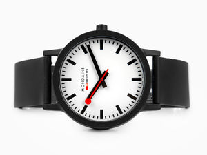 Set Mondaine Essence Quartz Uhr, Ökologisch, Weiss, 41 mm, MS1.41110.LH.SET
