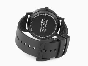 Mondaine Essence Quartz Uhr, Ökologisch - recycelt, Schwarz, 41mm, MS1.41120.RB