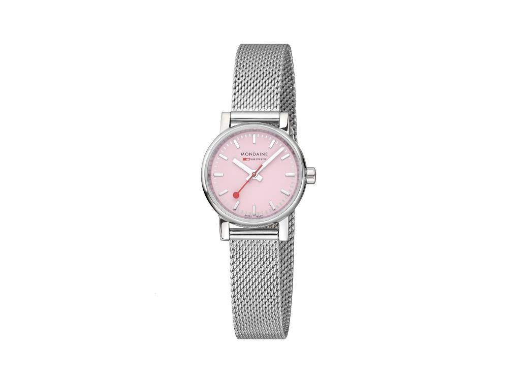 Mondaine SBB Evo2 Wild Rose Quartz Uhr, Rose, 26 mm, MSE.26130.SM