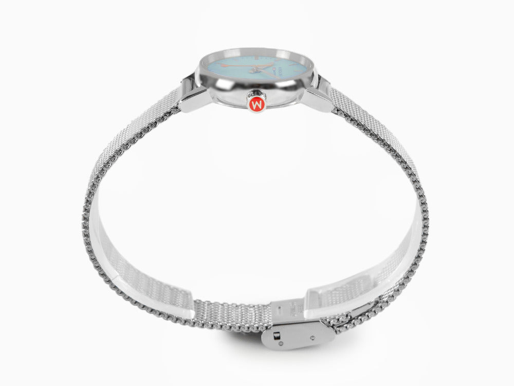 Mondaine SBB Evo2 Turquoise Lake Quartz Uhr, Blau, 26 mm, MSE.26140.SM