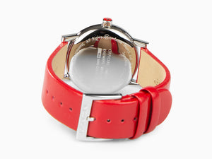 Mondaine SBB Evo2 Quartz Uhr, Weiss, 35 mm, Lederband, MSE.35110.LC