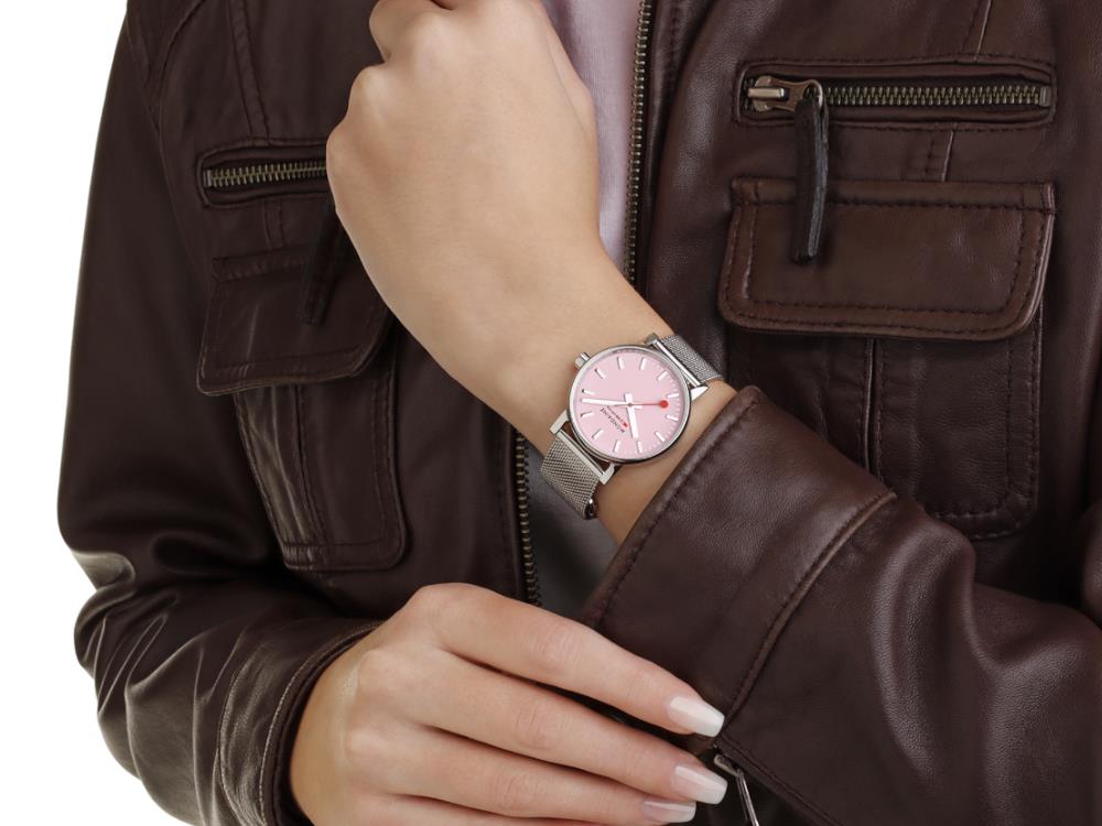 Mondaine SBB Evo2 Wild Rose Quartz Uhr, Rose, 35 mm, MSE.35130.SM