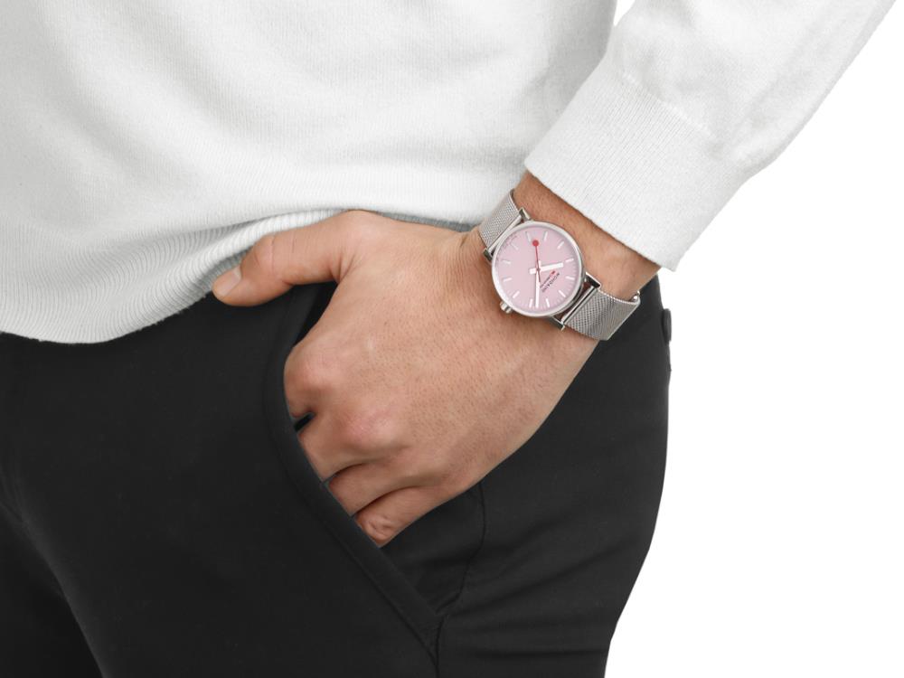 Mondaine SBB Evo2 Wild Rose Quartz Uhr, Rose, 35 mm, MSE.35130.SM