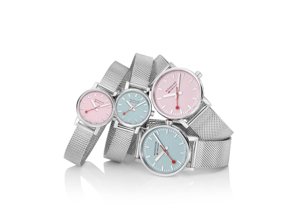 Mondaine SBB Evo2 Wild Rose Quartz Uhr, Rose, 35 mm, MSE.35130.SM