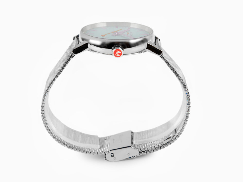 Mondaine SBB Evo2 Turquoise Lake Quartz Uhr, Blau, 35 mm, MSE.35140.SM