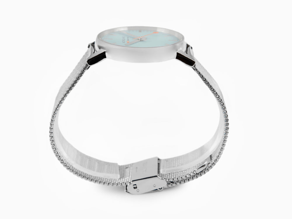 Mondaine SBB Evo2 Turquoise Lake Quartz Uhr, Blau, 35 mm, MSE.35140.SM