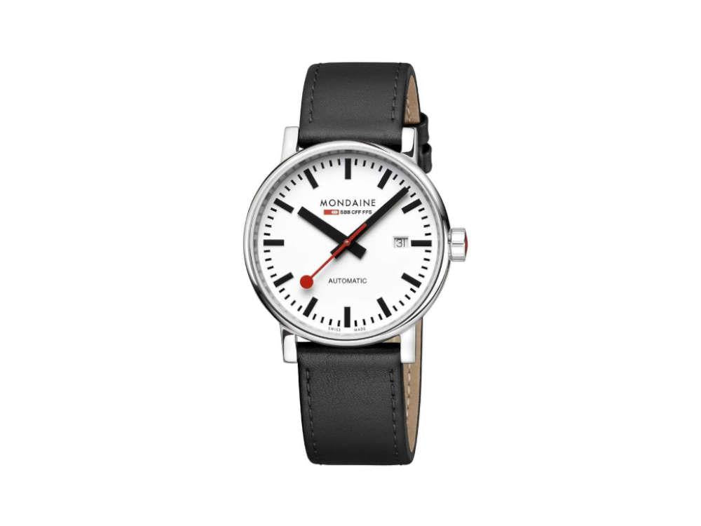 Mondaine SBB Evo2 Automatik Uhr, Weiss, 40 mm, MSE.40610.LB
